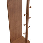 360° Rotating Multifunctional Full Length Mirror with Storage Rack
