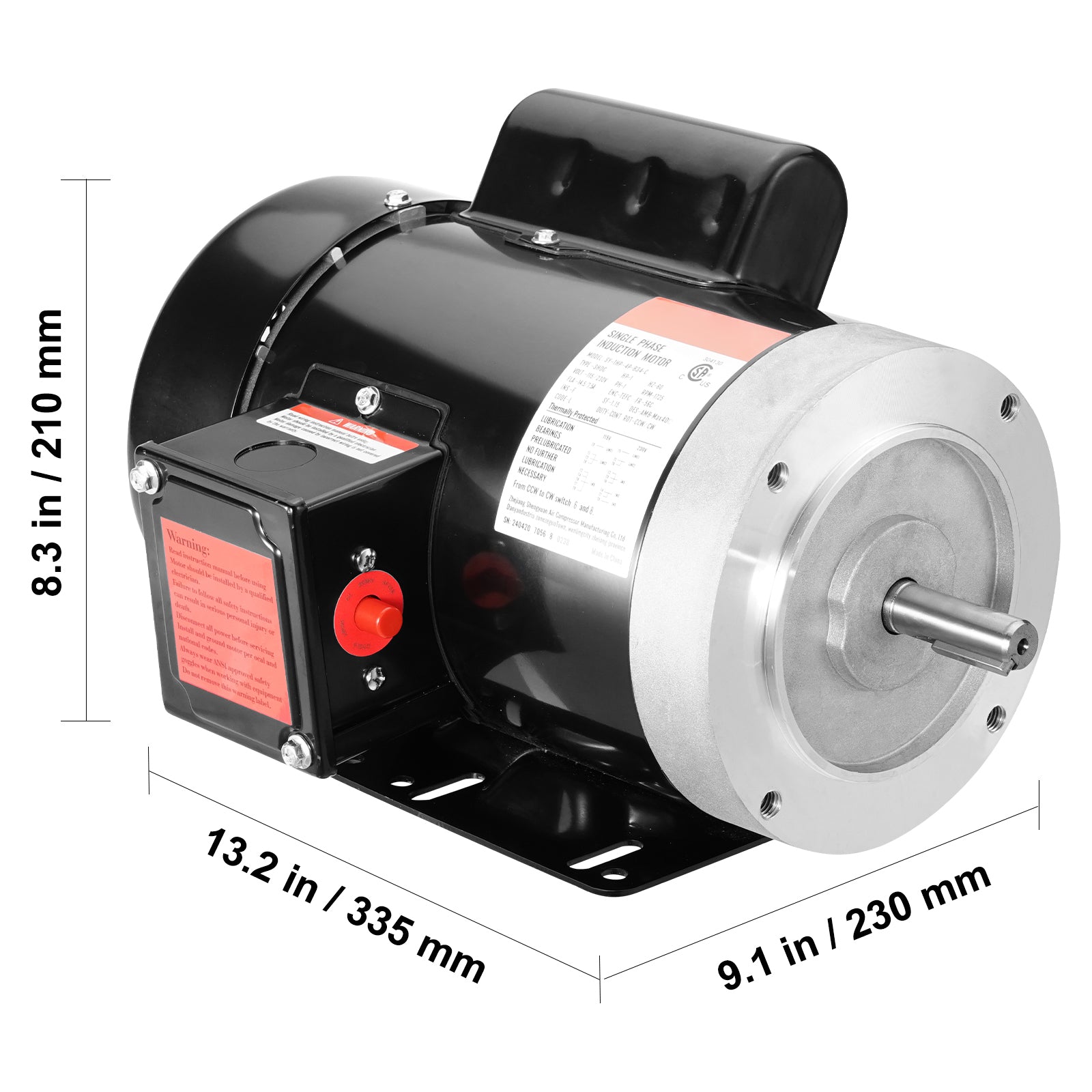 1HP Electric Motor 1725 RPM