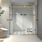 6076 Brushed Shower Door