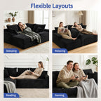 95" Sectional Couch - Modern Modular L-Shape Sofa