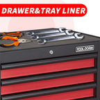 28 Inch 3-Drawer Rolling Tool Chest with Wheels