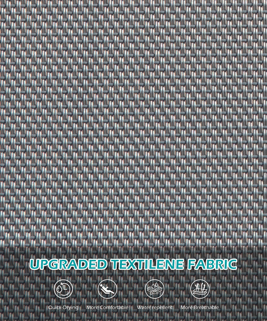 HDPE Outdoor Lounge Chair with Wheels
