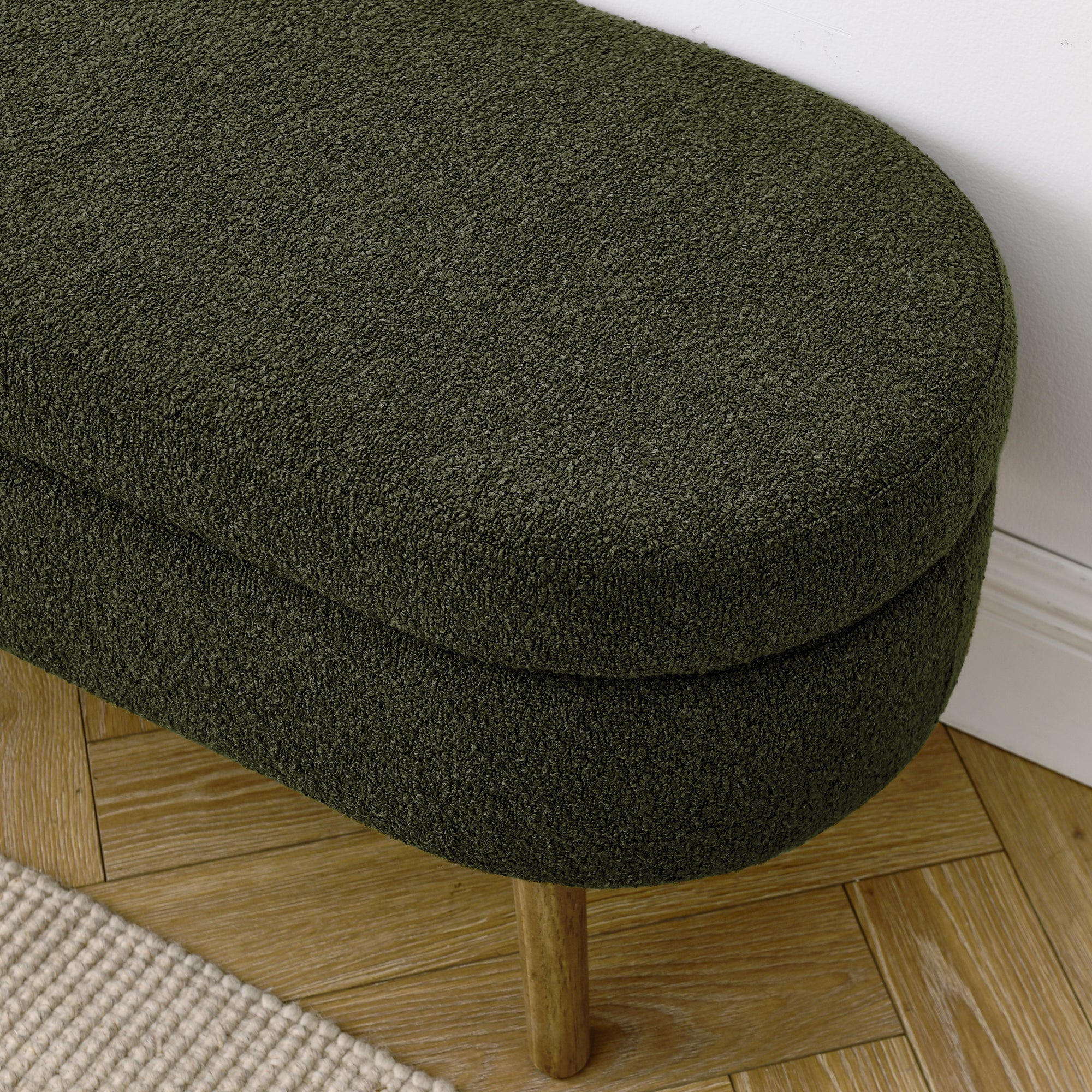Ottoman Oval Storage Bench