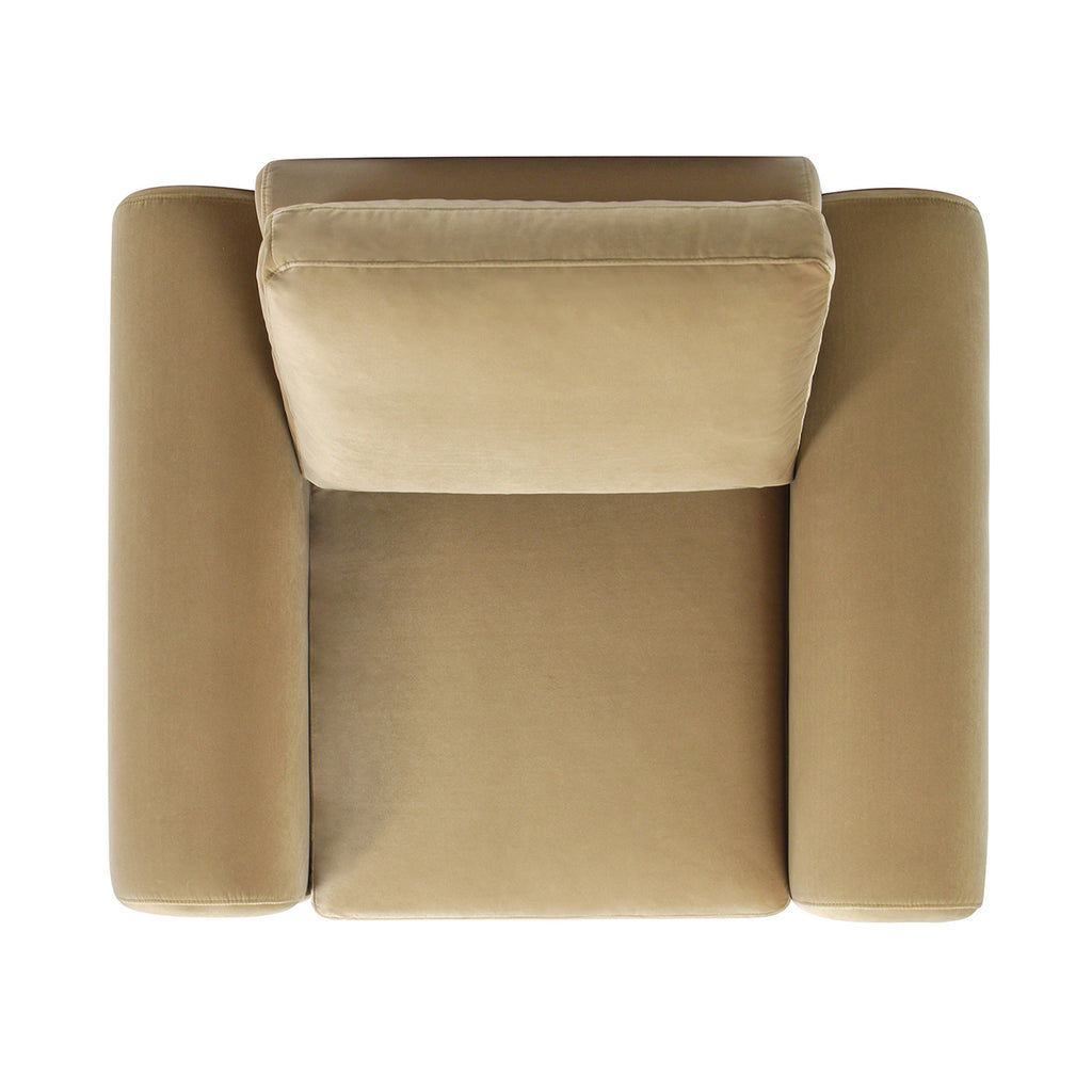 Mason 40" Arched Arm Chair, Camel