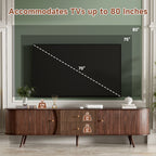 Mid Century Modern TV Stand for Up to 80 Inch TVs