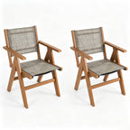 2 Piece HIPS Outdoor Dining Chair Set