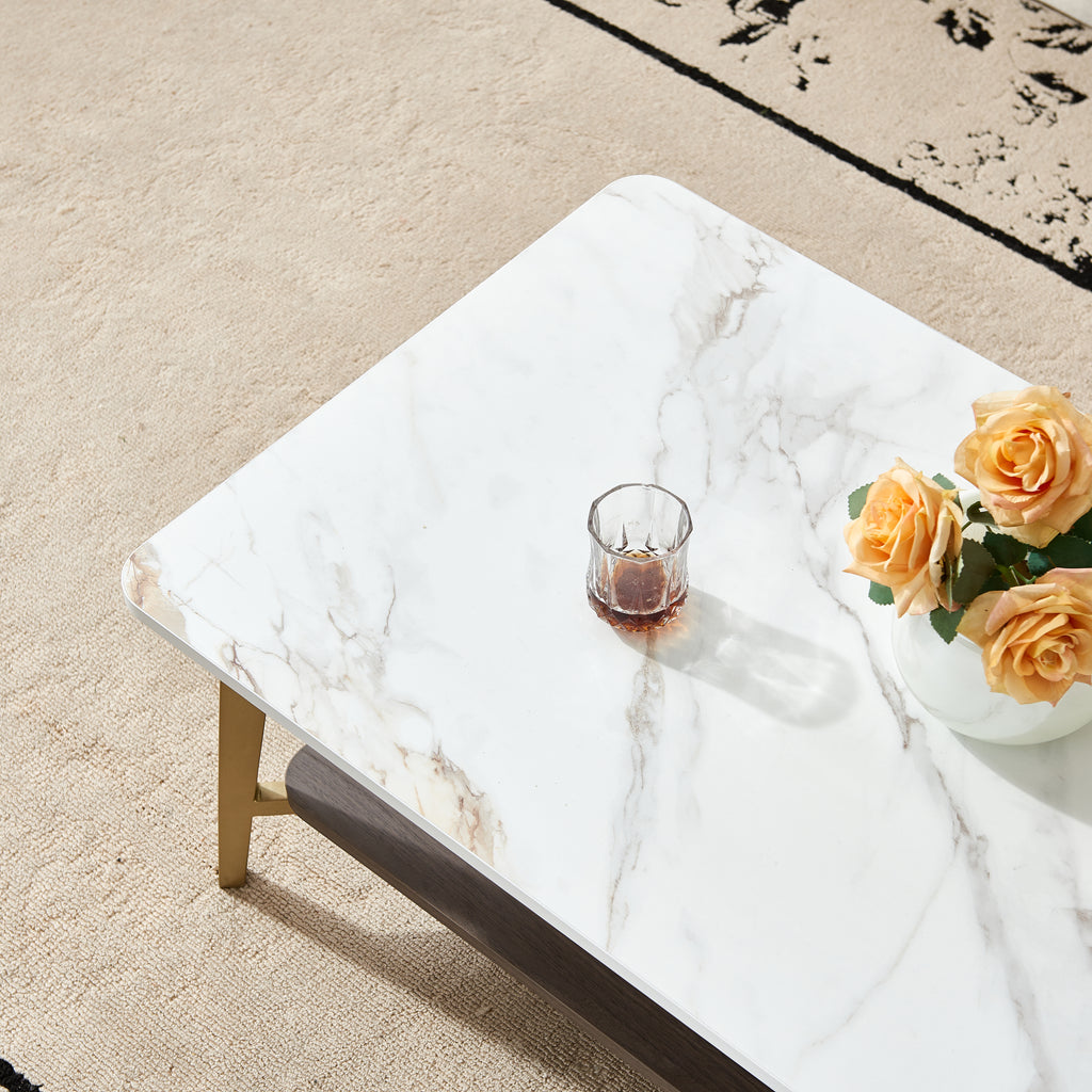 Coffee Table Rectangular Center Table for Living Room