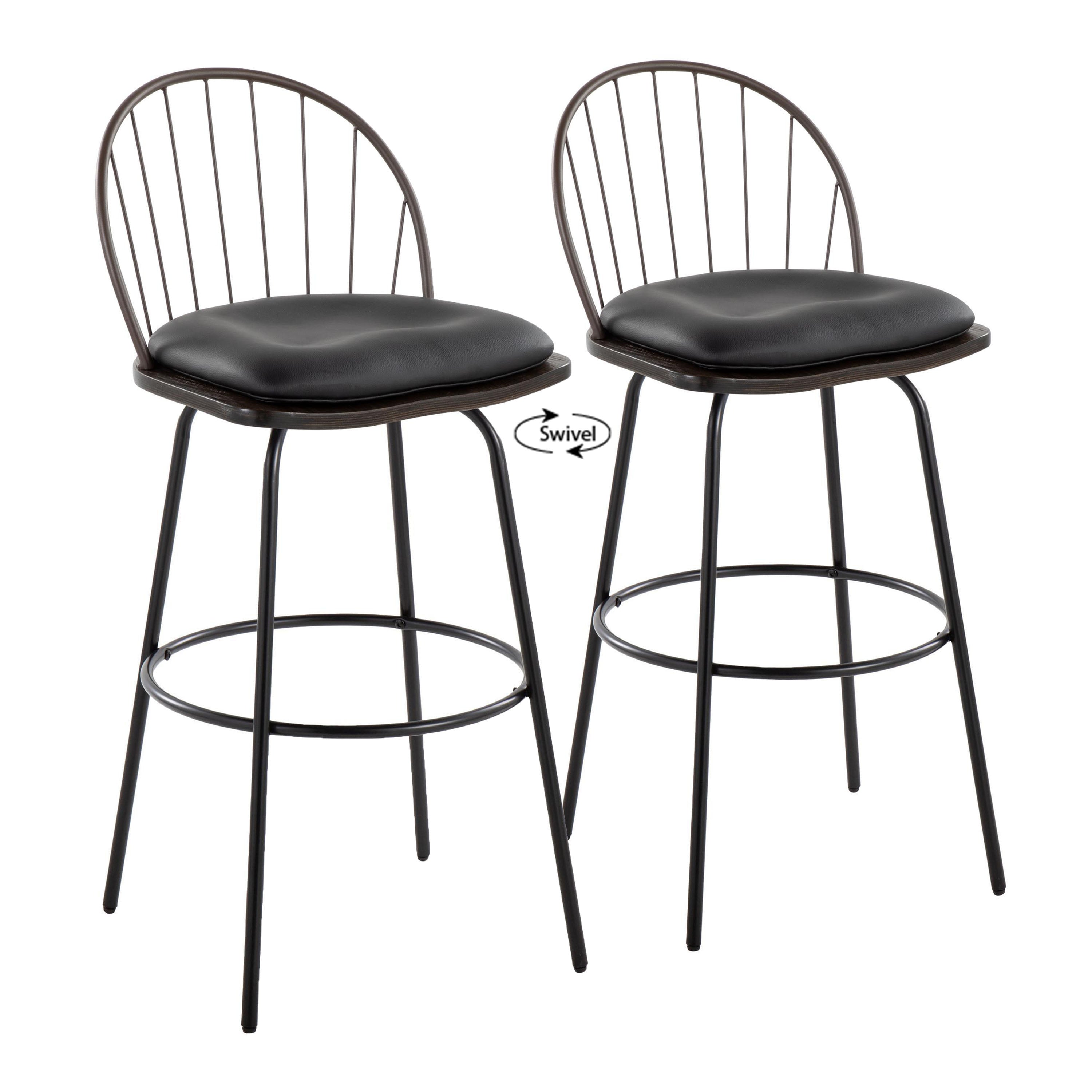 Riley 30" Fixed-Height Barstool with Swivel