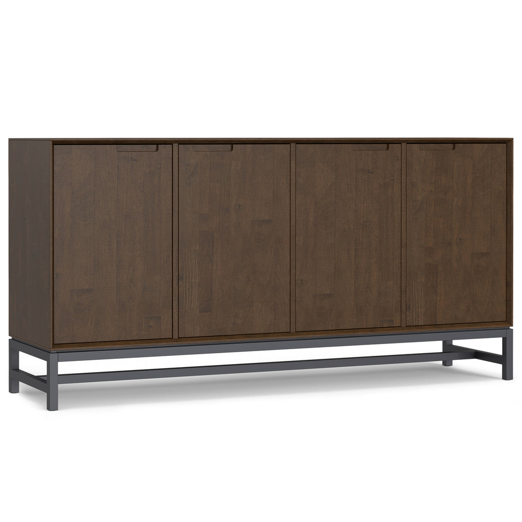 Banting 72 Inch Wide Solid Wood 4 Door Sideboard Buffet