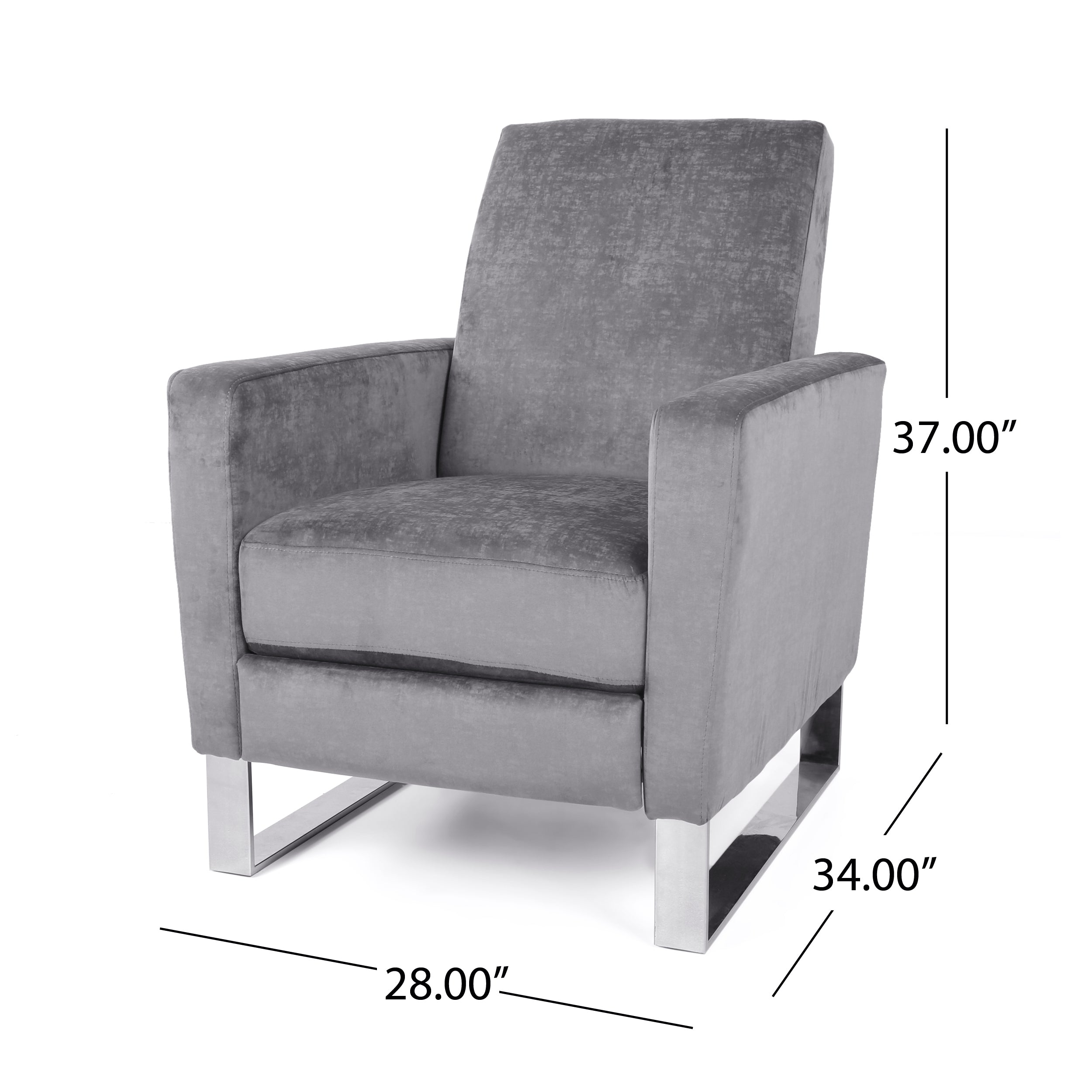 Arvin Push Back High Metal Leg Recliner