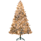 HOMCOM 7.5 ft Pre-Lit Artificial Christmas Tree