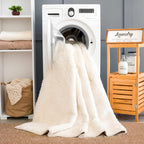 Judy White Washable Area Rug - Clearance