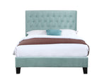 Blue Full Upholstered Bed
