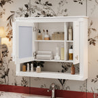 35 Inch Bathroom Wall Cabinet with Mirror
