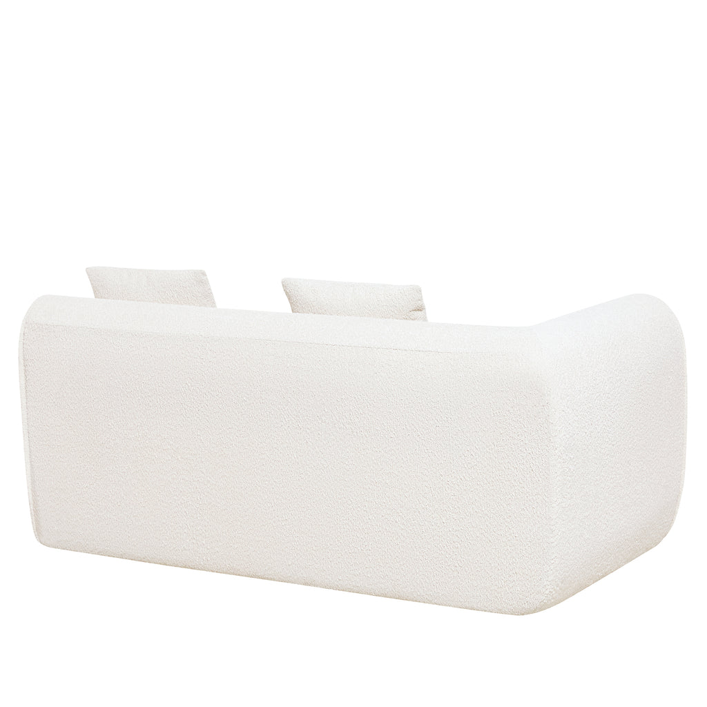 110" Modern Curved L-Shaped Modular Sectional Sofa