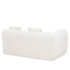 110" Modern Curved L-Shaped Modular Sectional Sofa