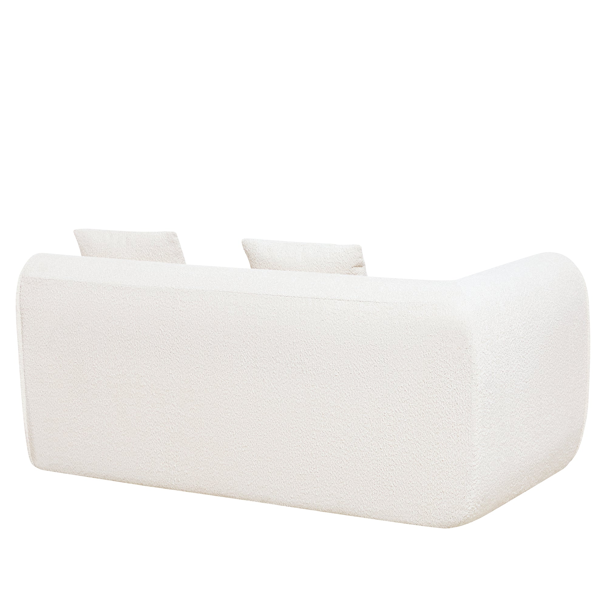 110" Modern Curved L-Shaped Modular Sectional Sofa