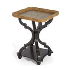 Natural and Black End Table