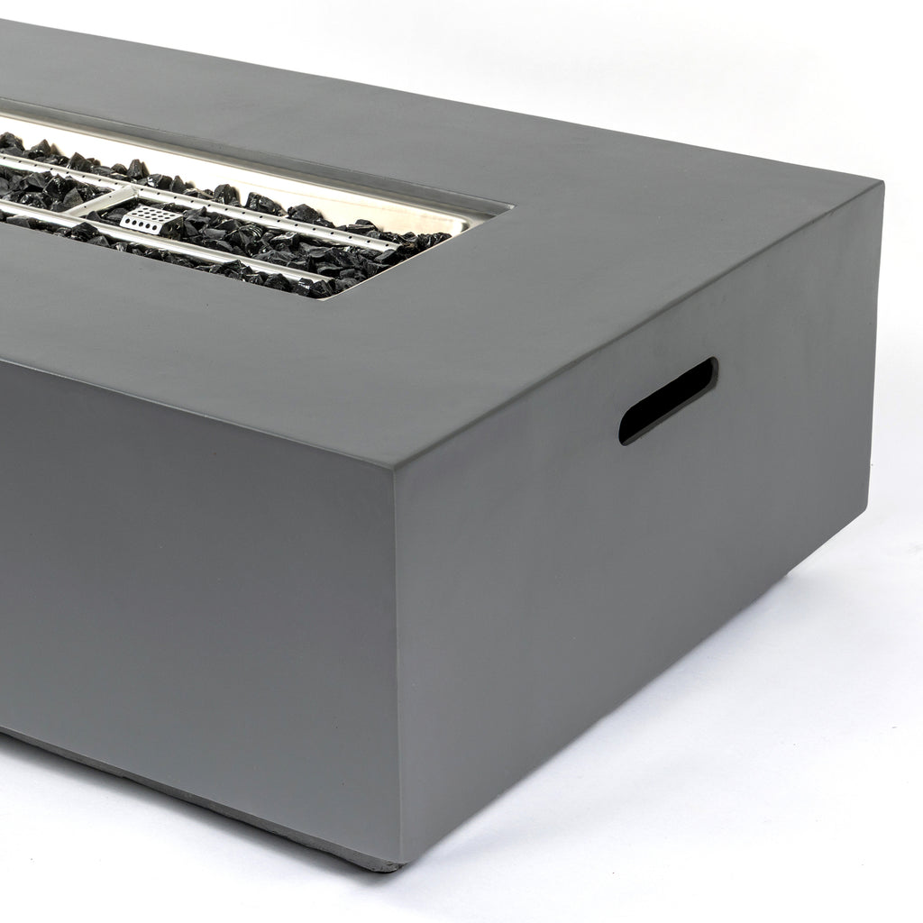 Concrete Propane/Natural Gas Fire Pit Table
