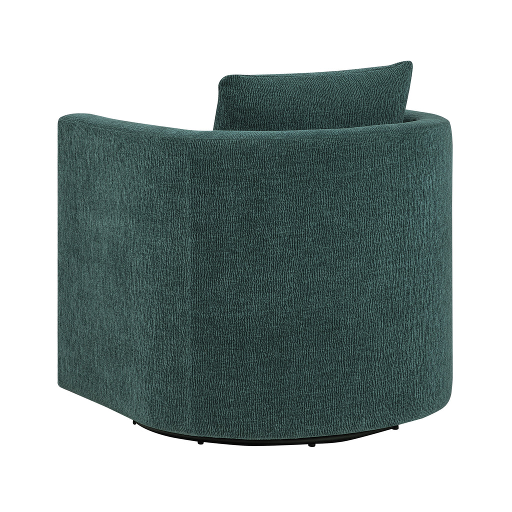 Sutton Peacock Swivel Barrel Chair