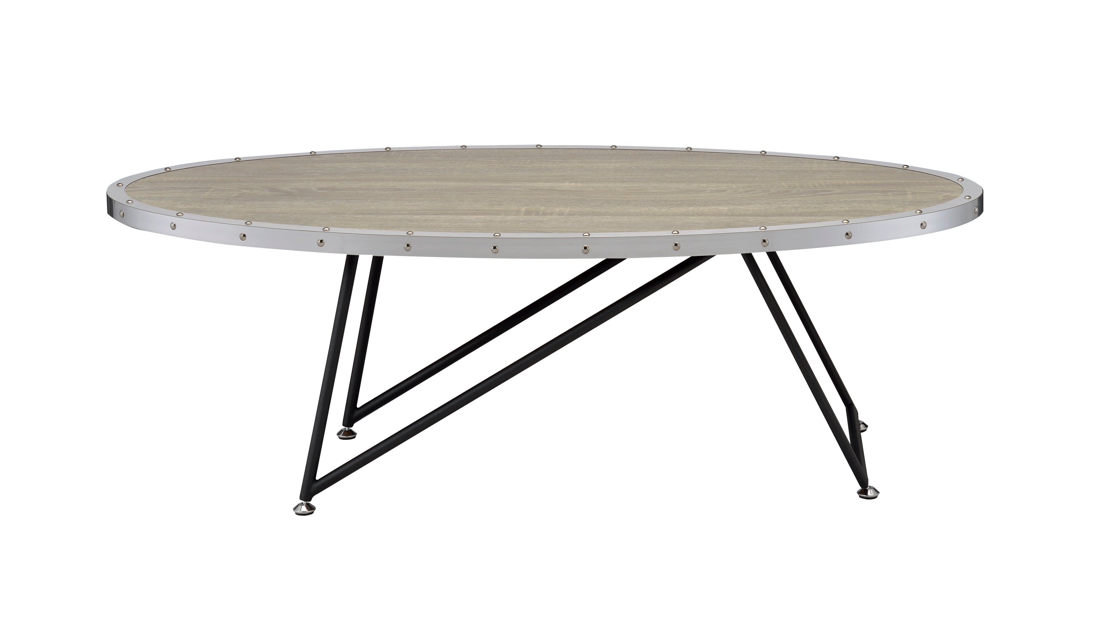 Allis Weathered Oval Coffee Table