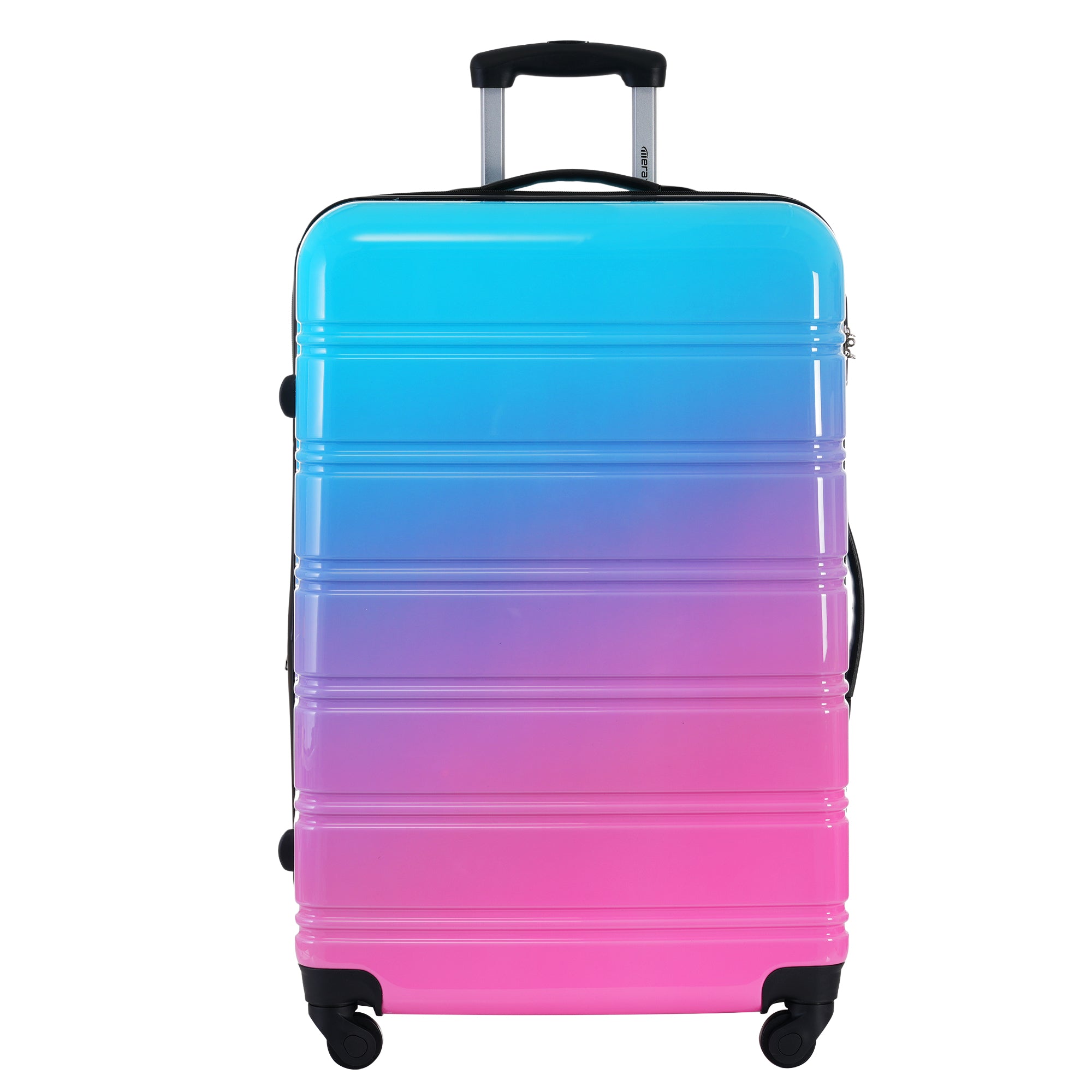 Hardshell Luggage Sets - 3 Piece Gradient Color Expandable Suitcase