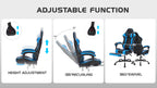 Gaming Chair with Footrest and Lumbar Support