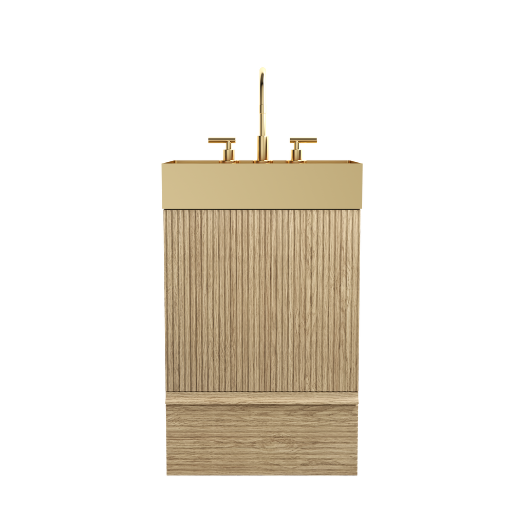 Gada 20" Striped Light Bathroom Vanity