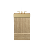 Gada 20" Striped Light Bathroom Vanity