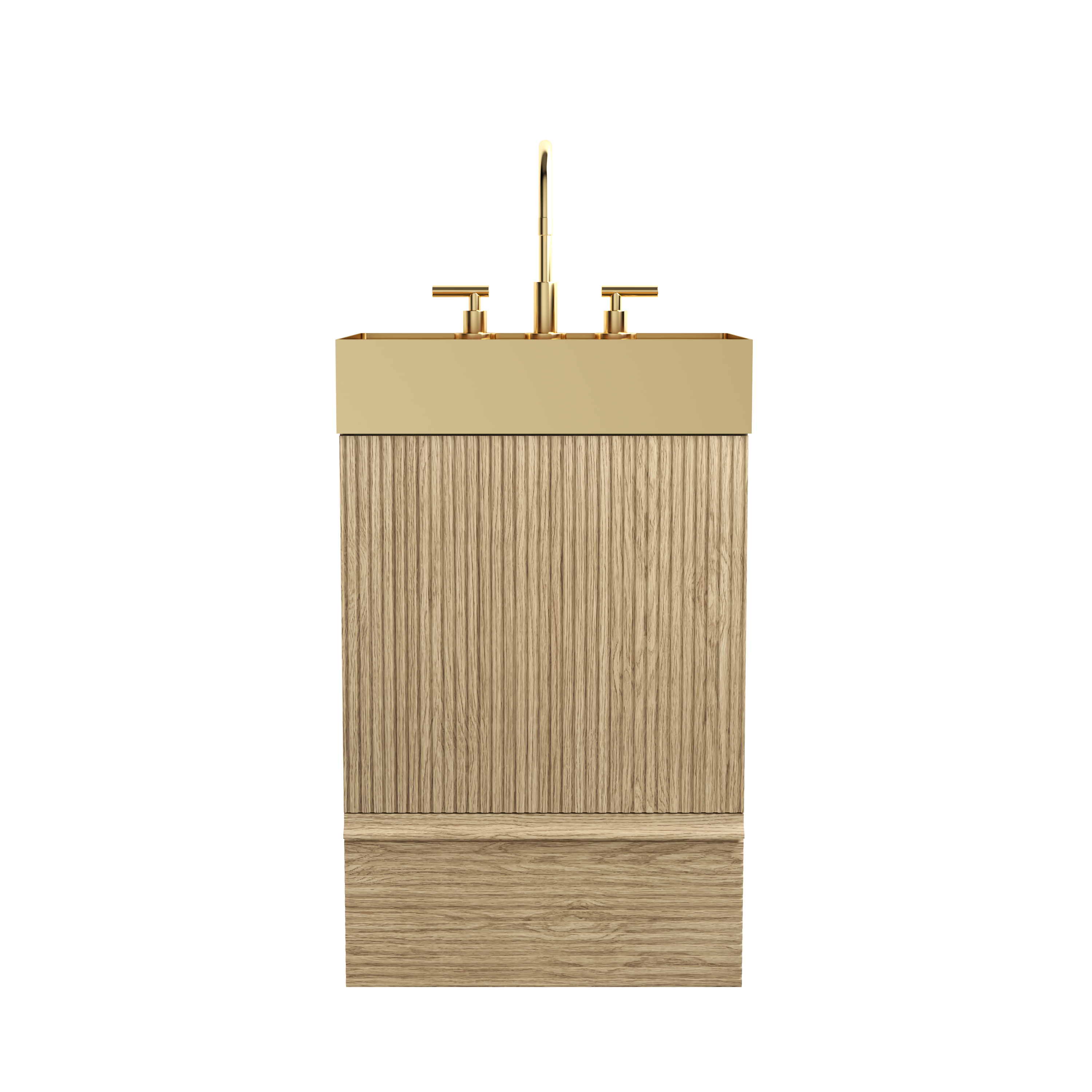 Gada 20" Striped Light Bathroom Vanity