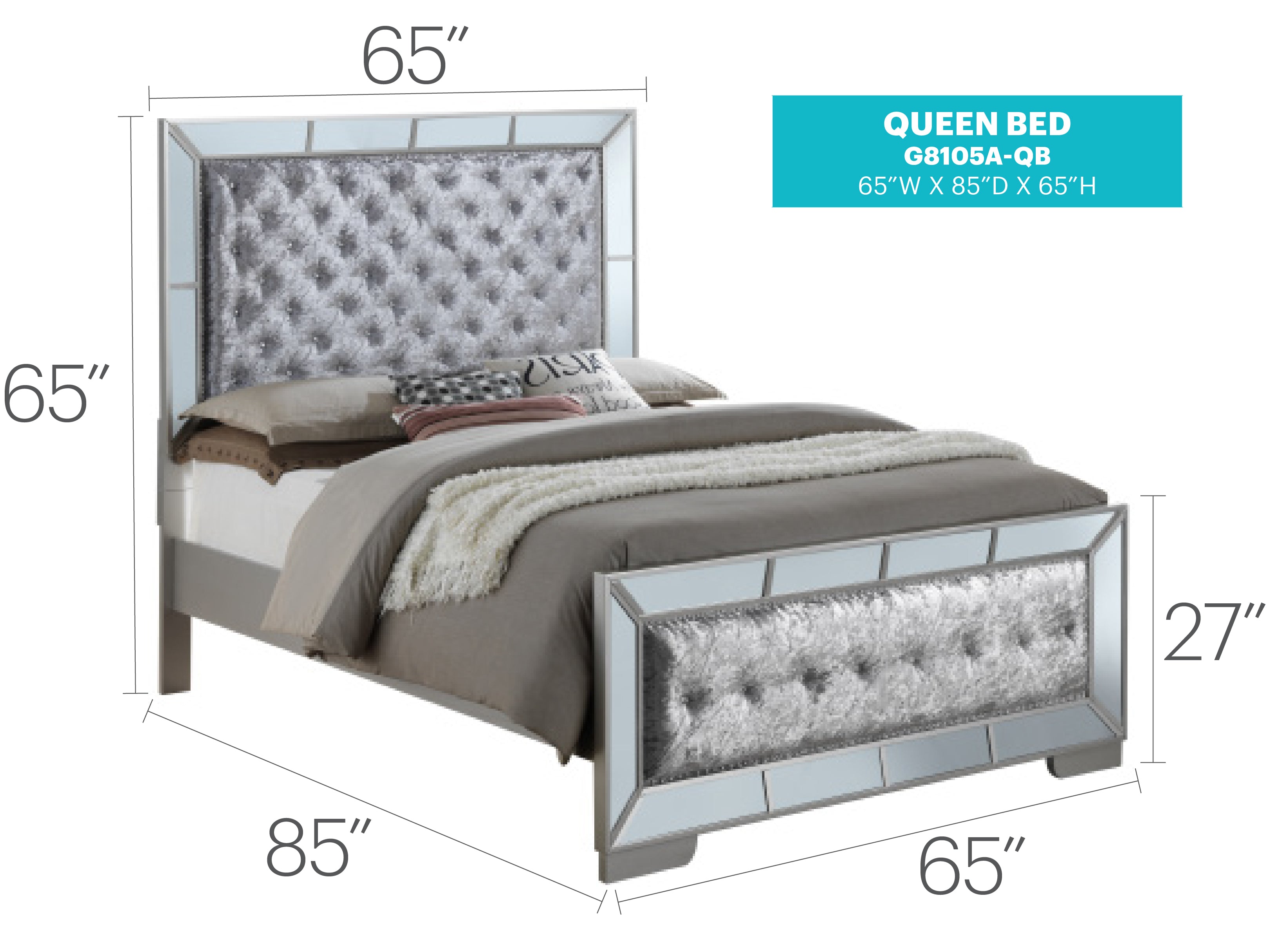 Stylish Contemporary Bed Frame