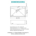 33 Inch Topmount Stainless Steel Kitchen Sink
