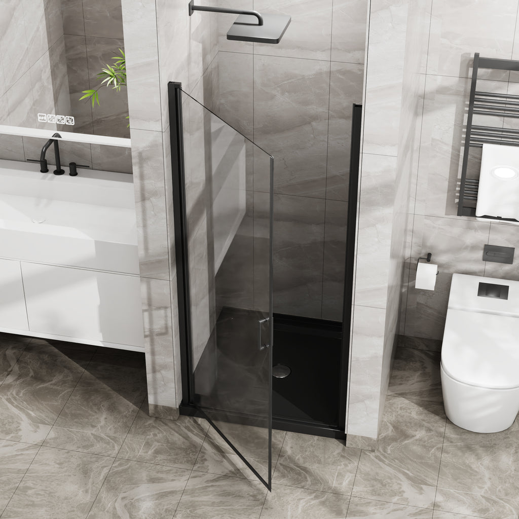 Goodyo 34"x72" Pivot Shower Door in Tempered Glass