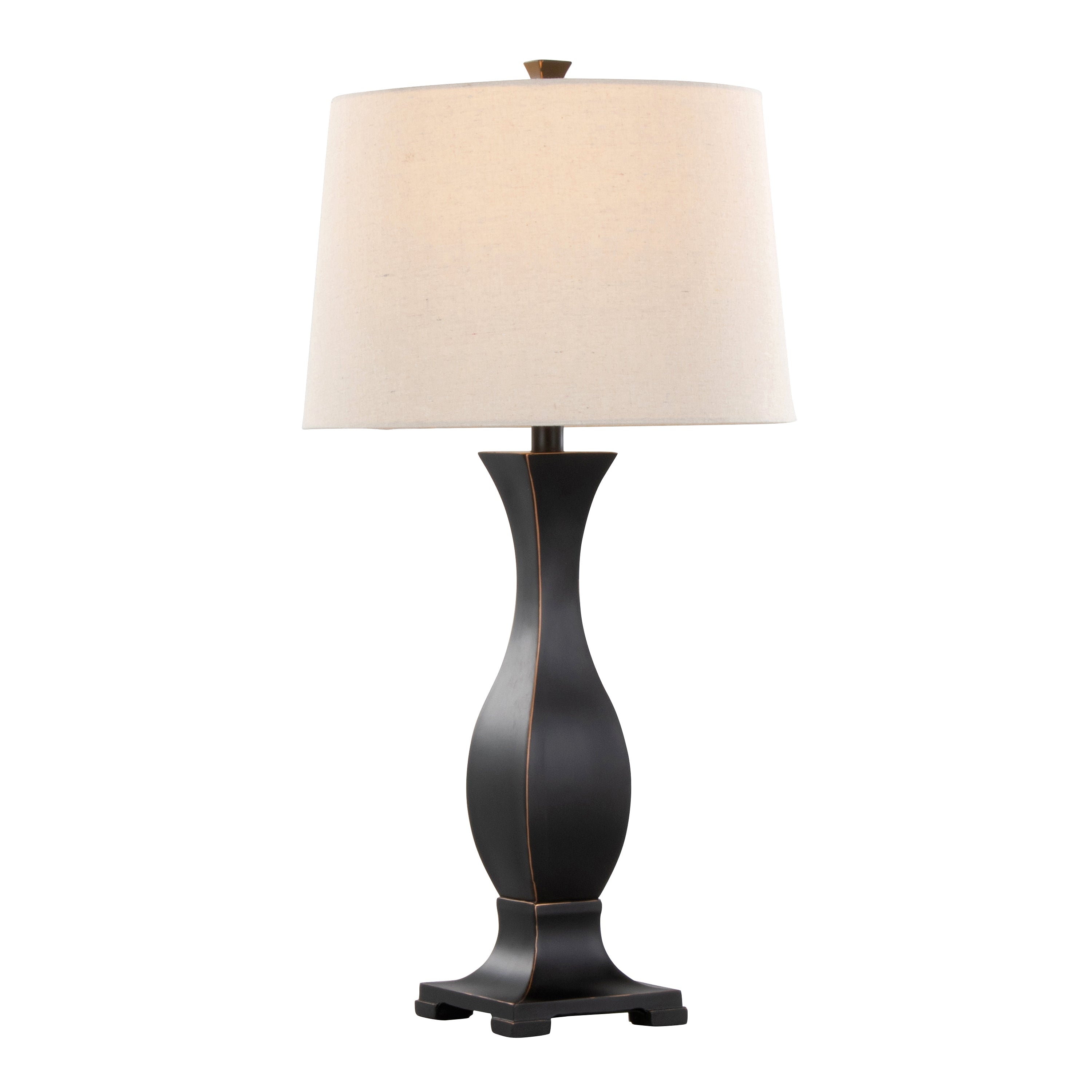 29" Contemporary Polyresin Table Lamp in Oil Rubbed Bronze
