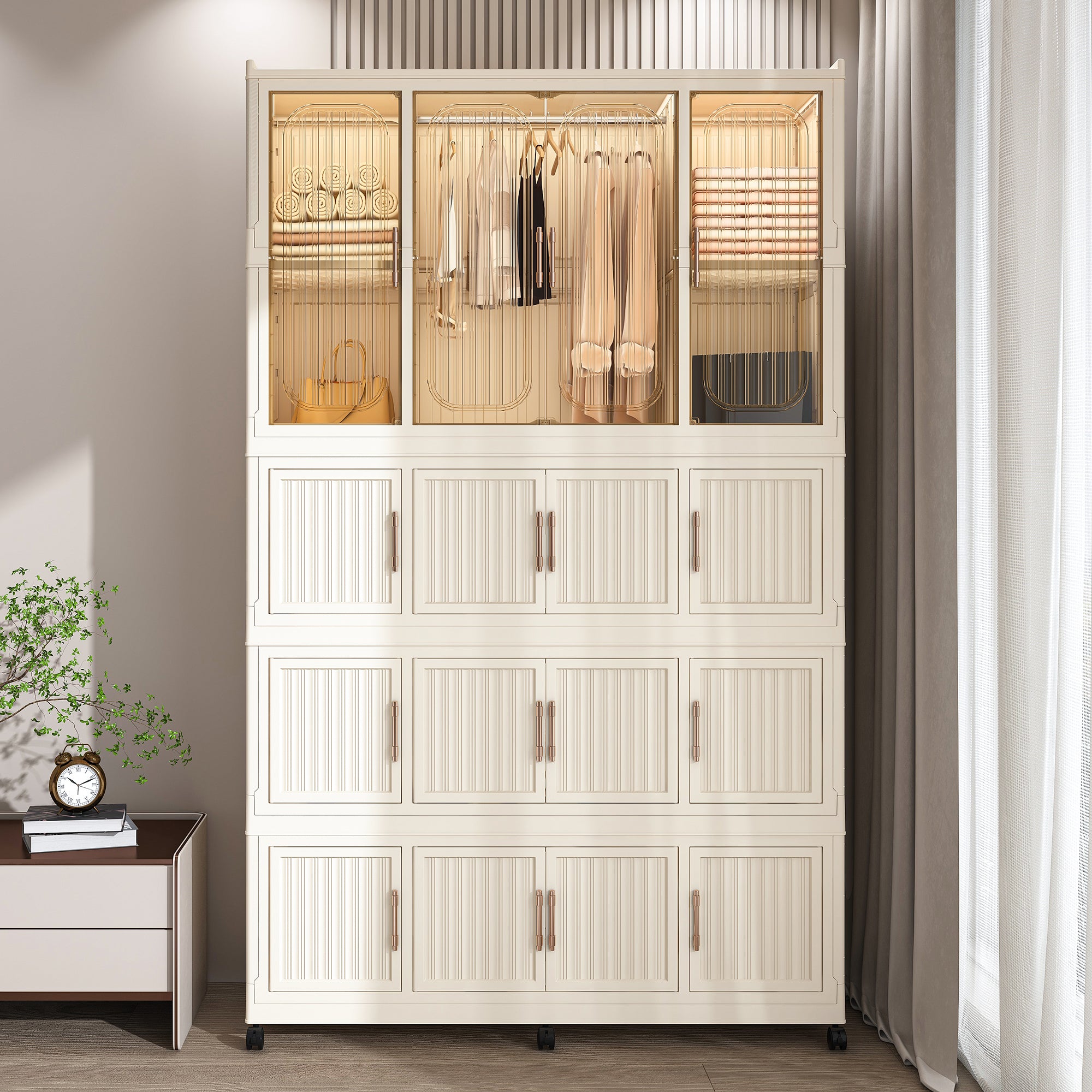 Portable Wardrobe Closet Storage Organizer