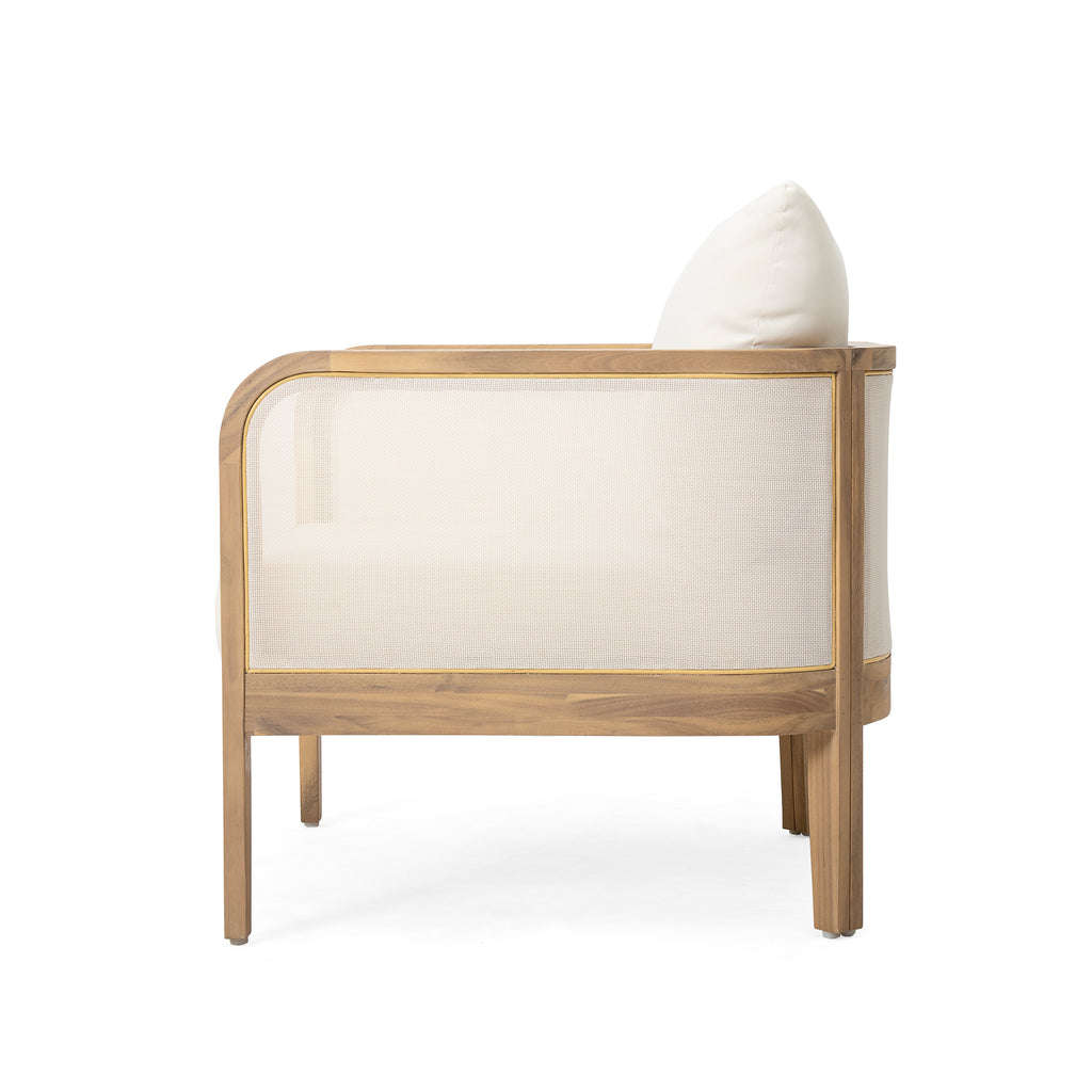 Outdoor Acacia Wood Patio Club Chair