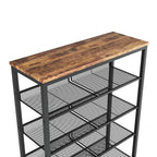Industrial Shoe Rack - Adjustable 5-Layer Storage Solution
