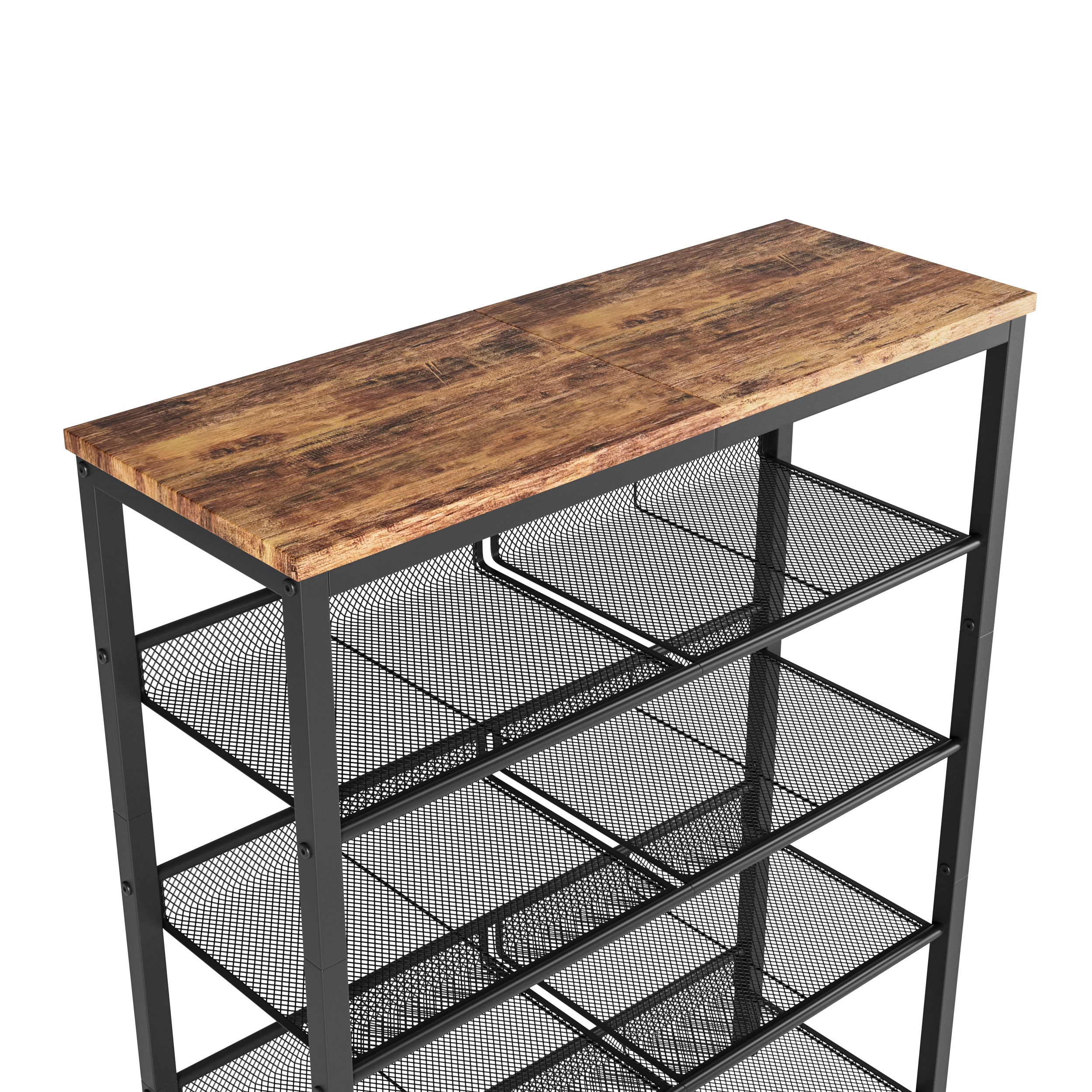 Industrial Shoe Rack - Adjustable 5-Layer Storage Solution