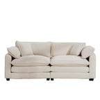 Modern Fabric Living Room Sofa 2 Seater