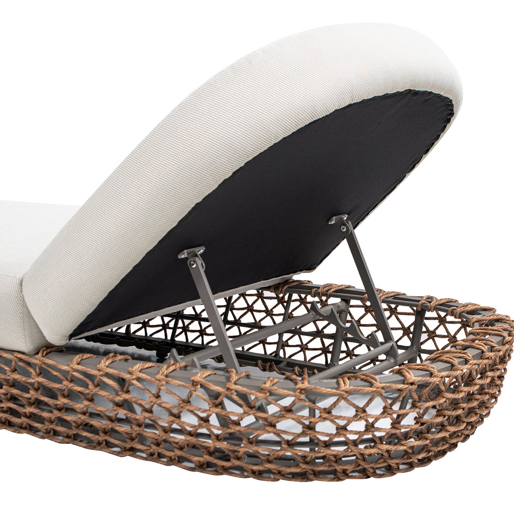 Willow 80.5" Sunbrella Upholstered Woven Patio Lounger