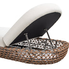Willow 80.5" Sunbrella Upholstered Woven Patio Lounger