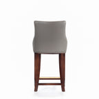 Shubert Wood Upholstered Counter Stool in Dark