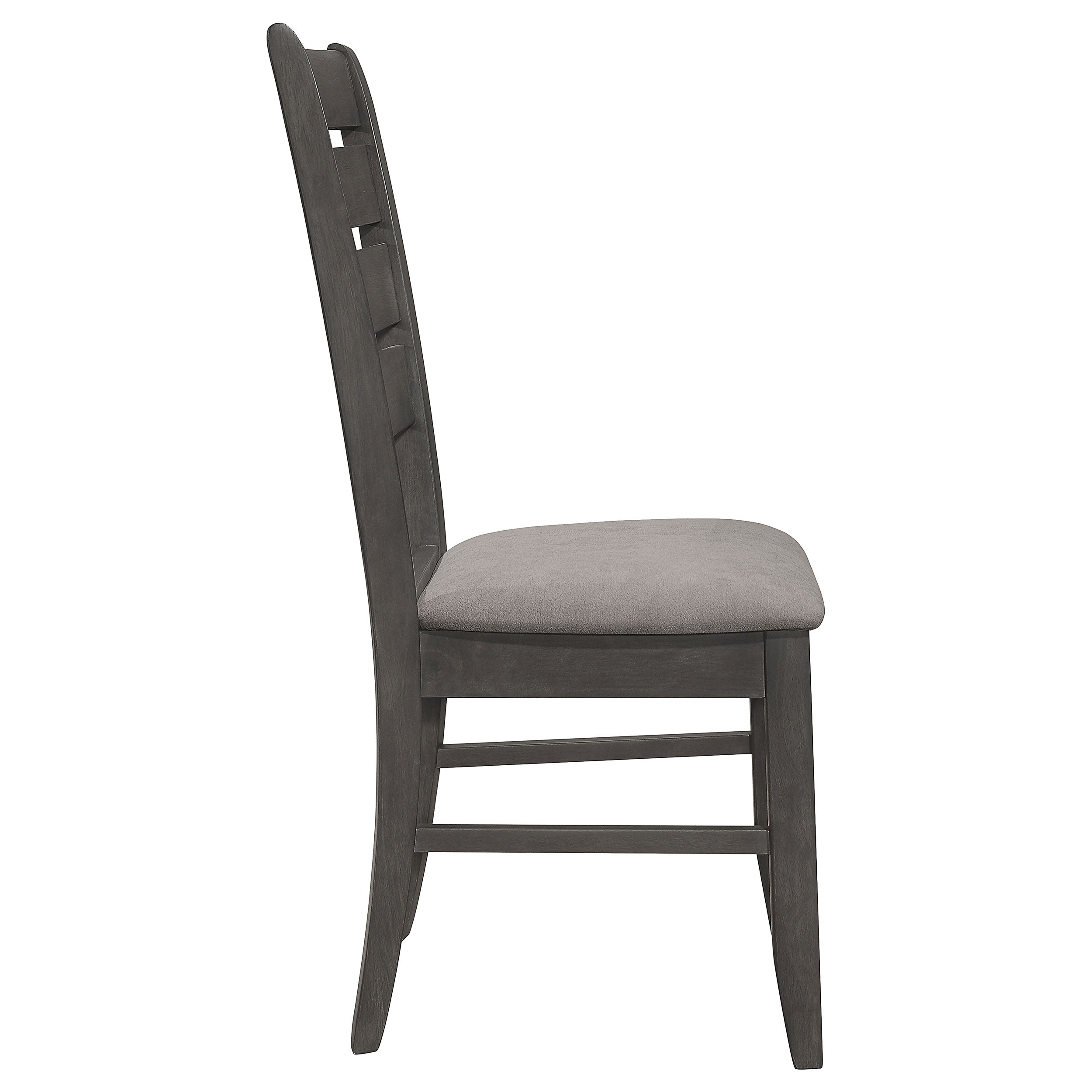 Grey and Dark Dining Side Chair Set