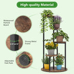 40.94" Height 4-Tier Rustic Plant Stand