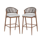 Outdoor 30.25" Seat Height Aluminum Frame Barstools