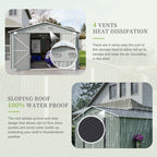10x12 FT Outdoor Metal Storage Shed