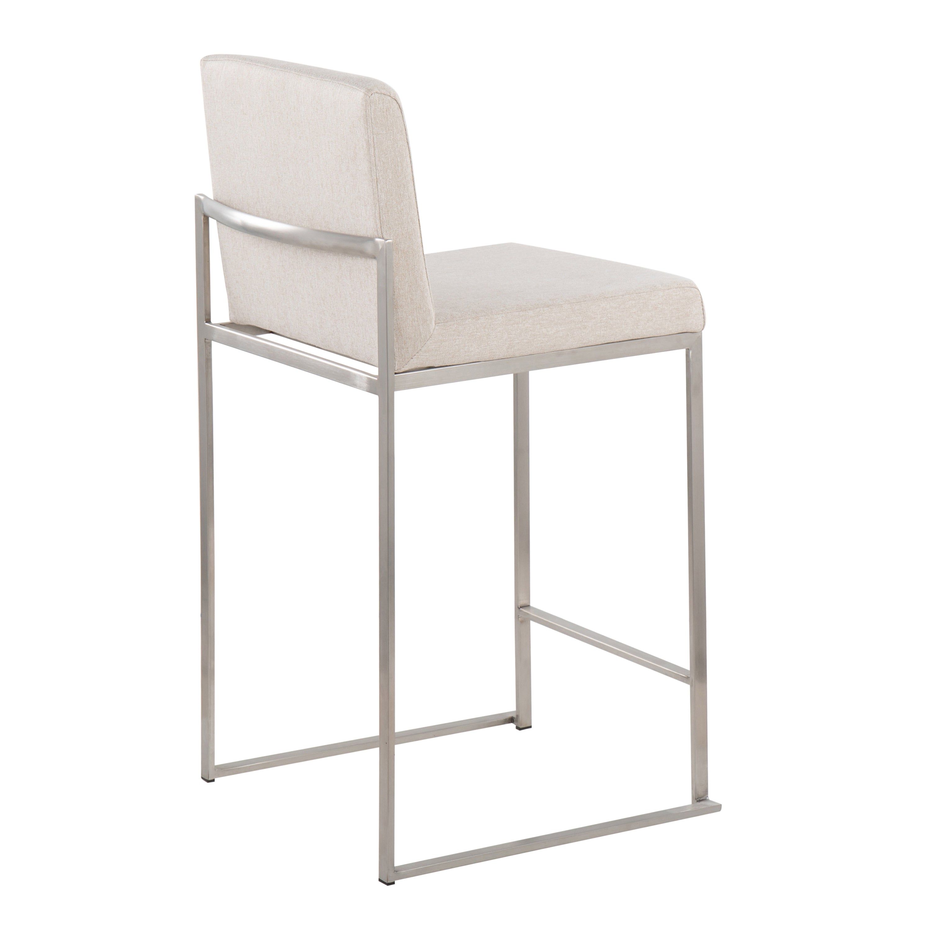 Contemporary High Back Counter Stool