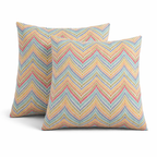 6 Pack Outdoor Pillow Covers - Water-Repellent Decorative Cushion Covers