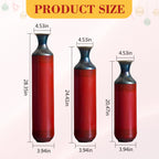 Artisanal Fire-Finished Metal Vases, Set of 3