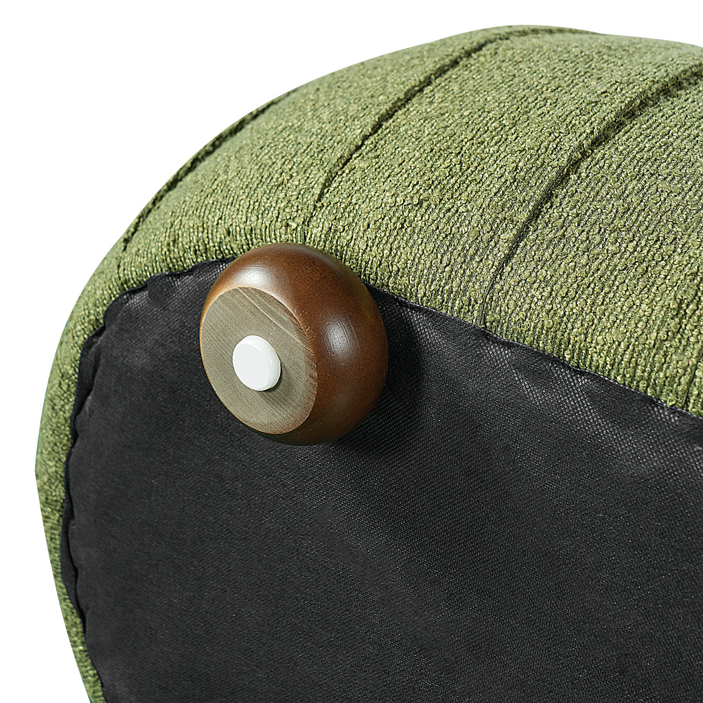 Upholstered Ottoman - Oval Shape